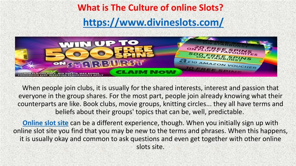 what is the culture of online slots