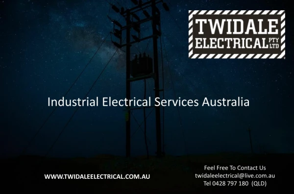 Industrial Electrical Services Australia - Twidale Electrical