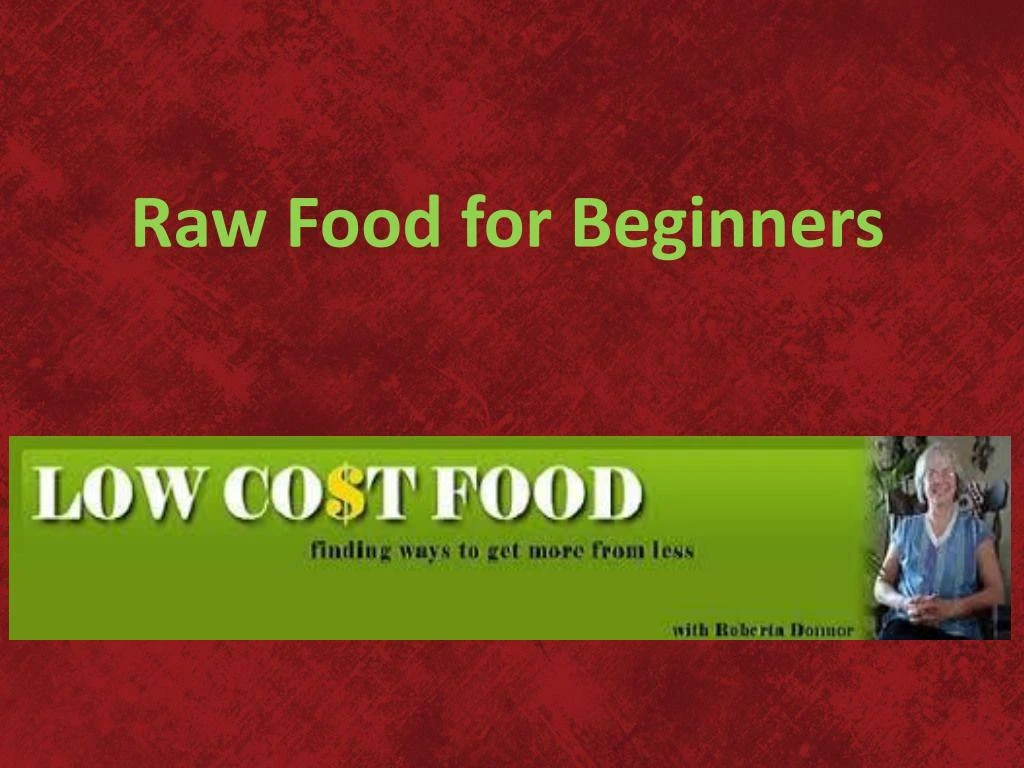raw food for beginners