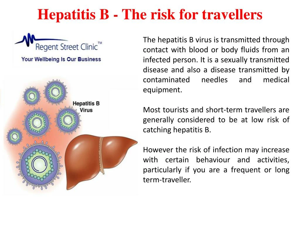 hepatitis b the risk for travellers