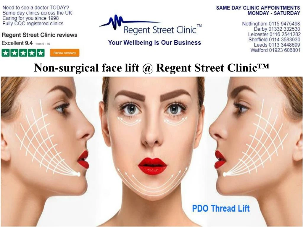 non surgical face lift @ regent street clinic