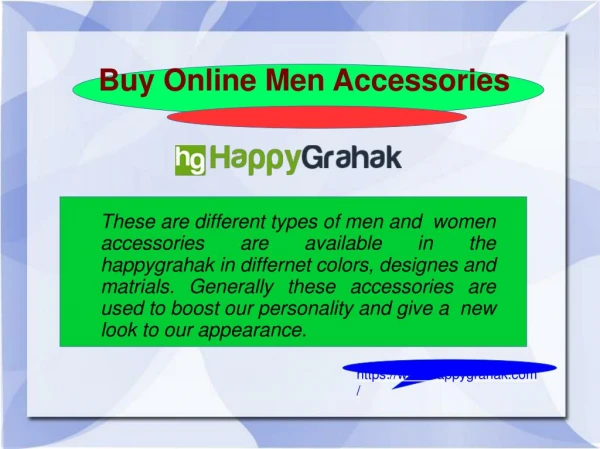 Buy Men Accessories Online
