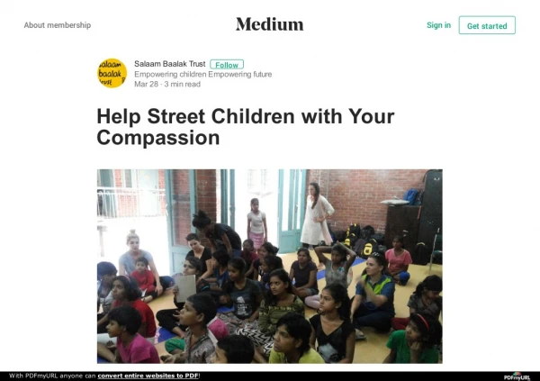Help Street Children with Your Compassion