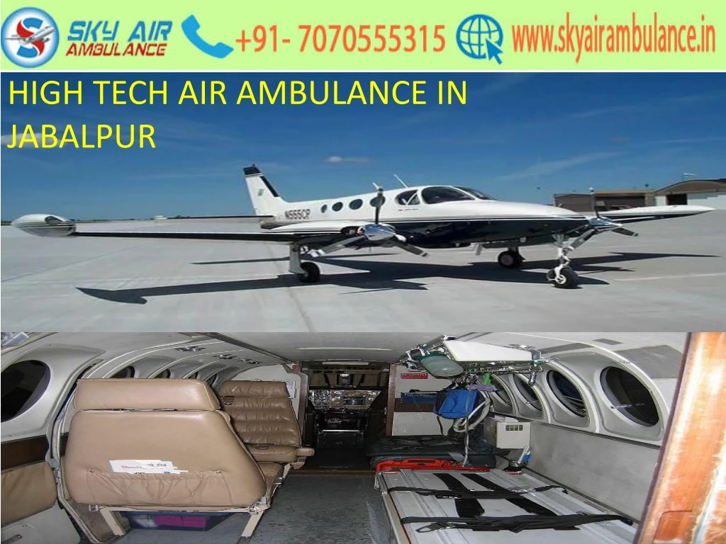 high tech air ambulance in jabalpur