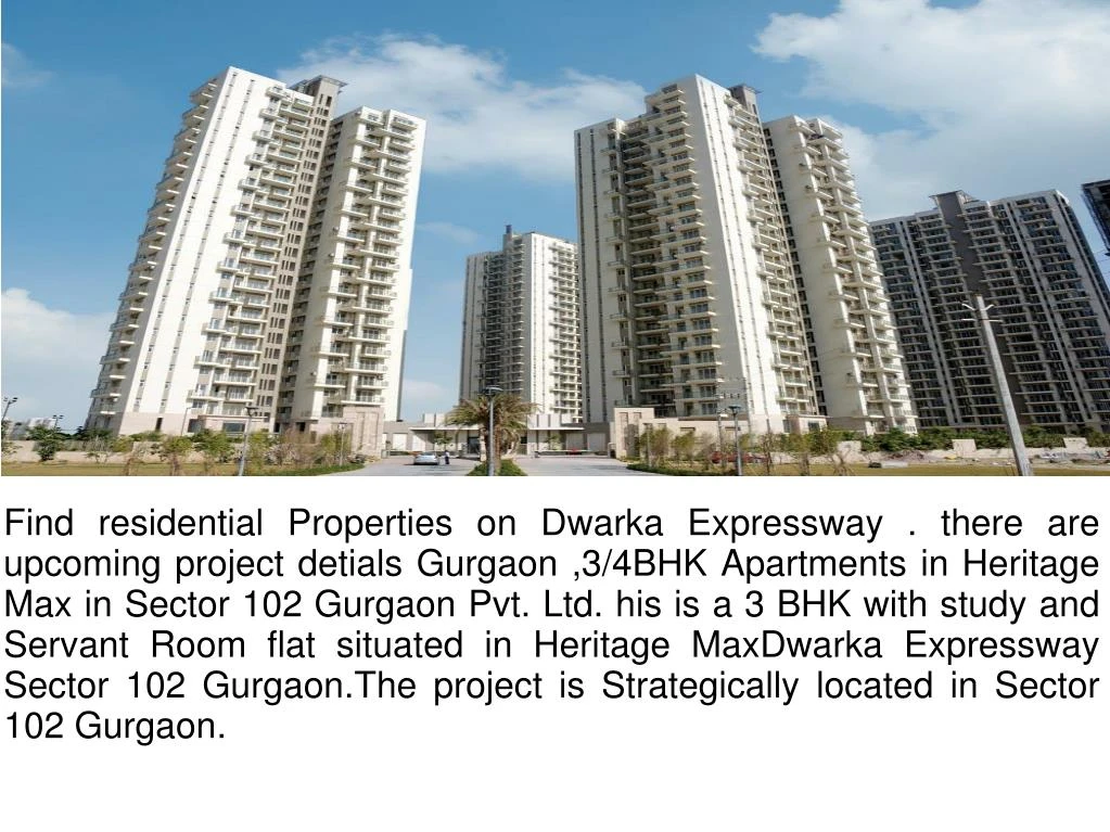 find residential properties on dwarka expressway