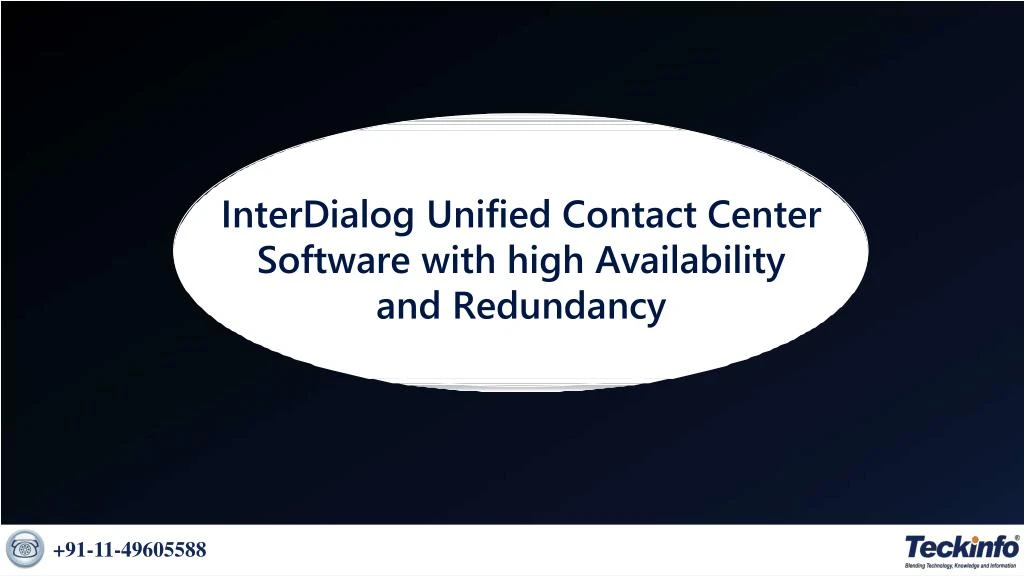 interdialog unified contact center software with high availability and redundancy