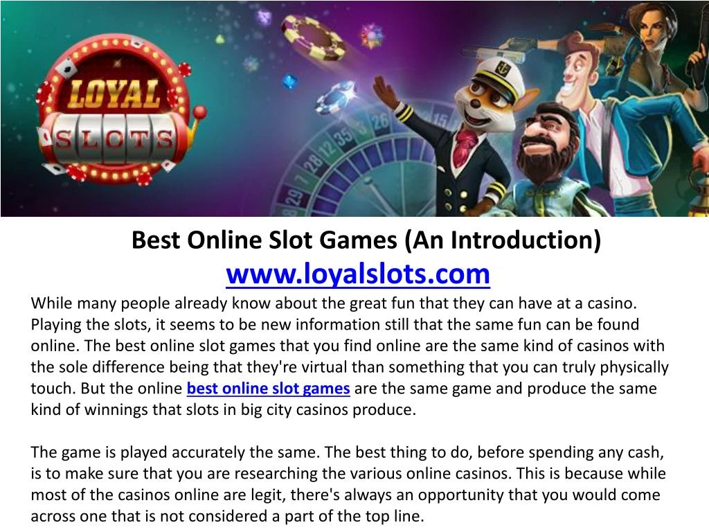 best online slot games an introduction