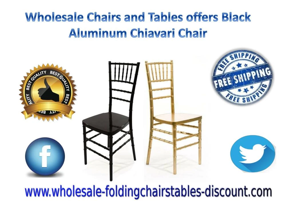 wholesale chairs and tables offers black aluminum