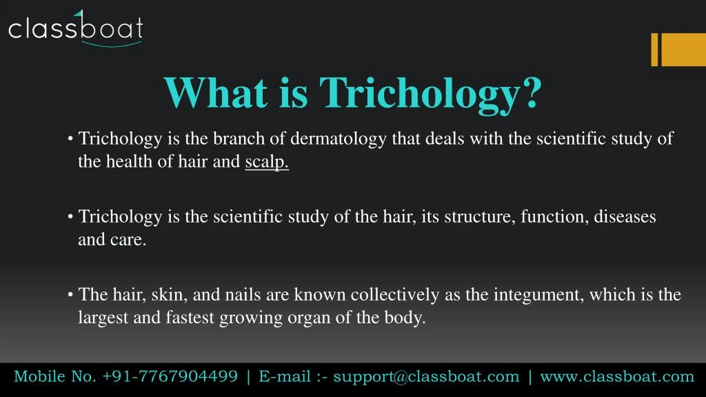 what is trichology