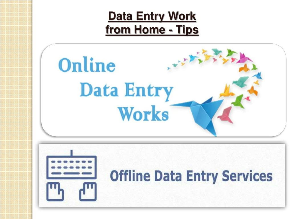 data entry work from home tips