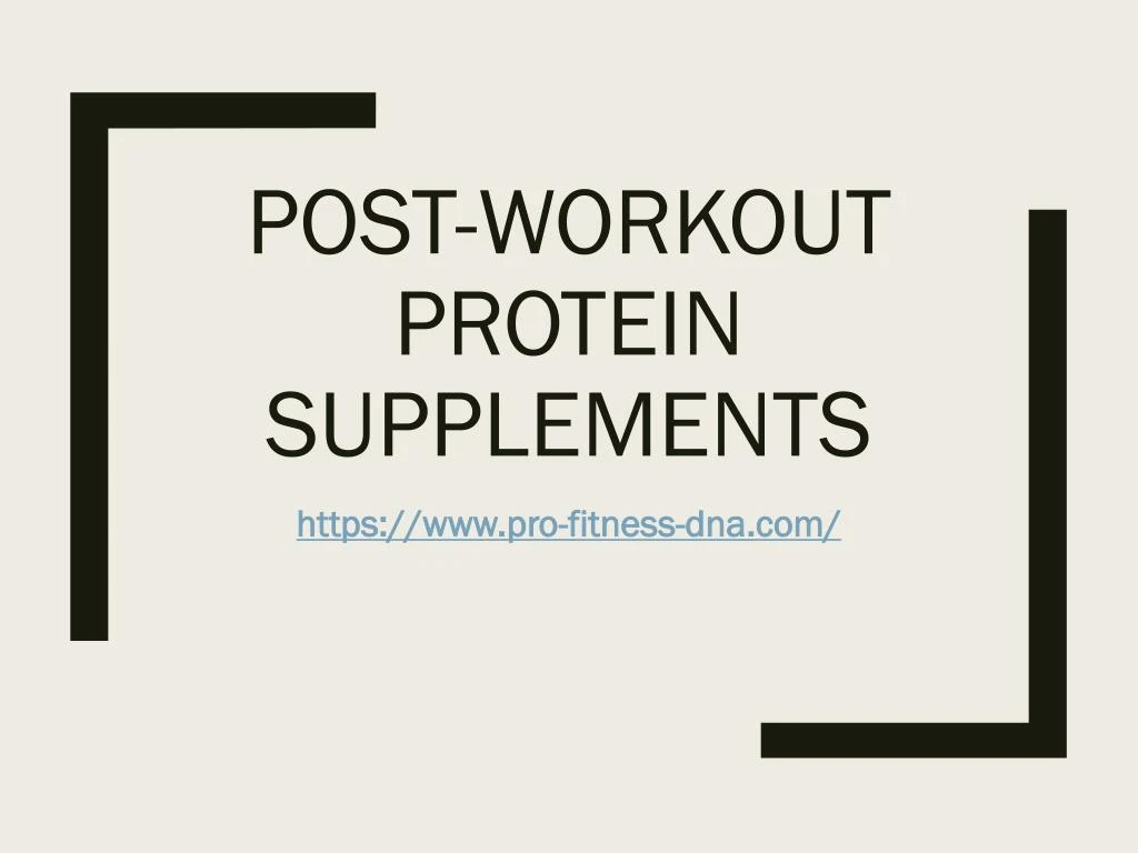 post workout protein supplements