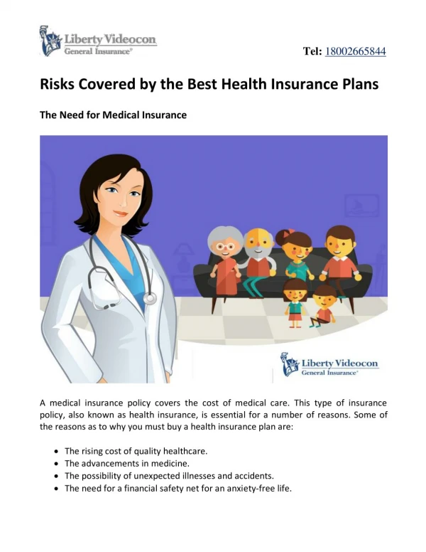 Risks Covered by the Best Health Insurance Plans