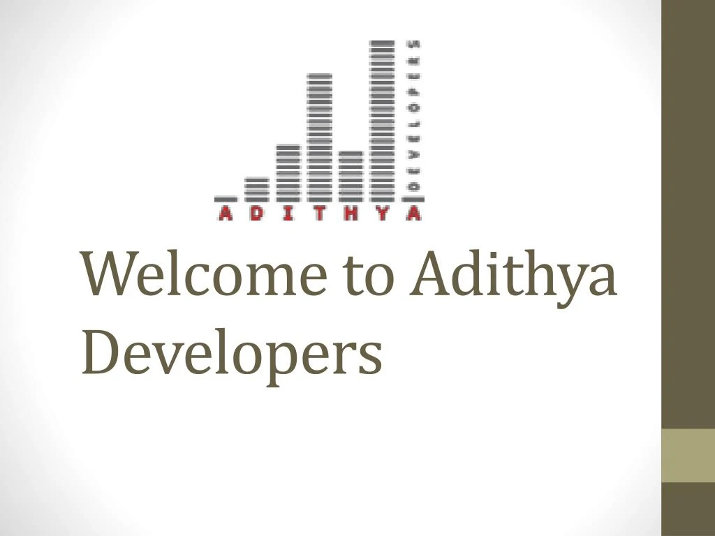 welcome to adithya developers