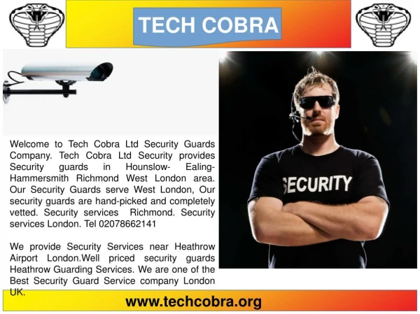 Event security guards London | techcobra.org