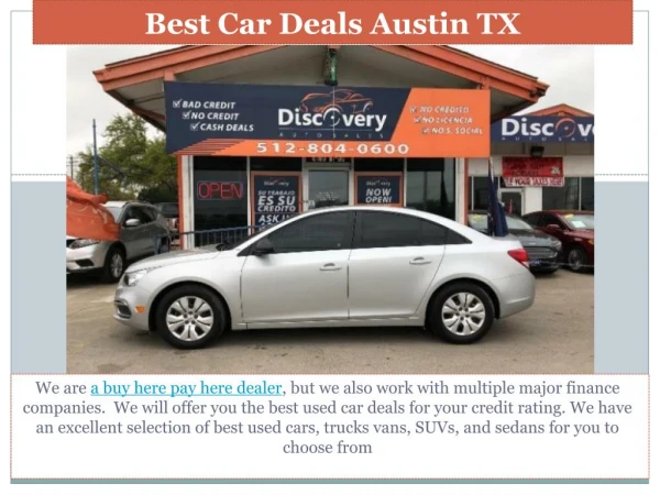 Best Car deals Austin TX