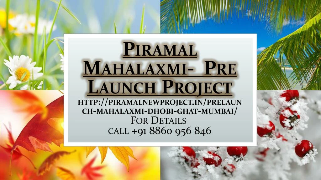 piramal mahalaxmi pre launch project http