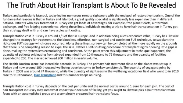 FUE Hair Transplant Turkey