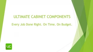 Ultimate Cabinet Components - slide 1