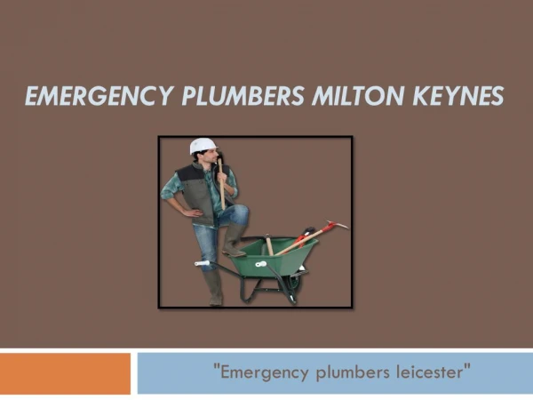 Emergency Plumbers Leicester