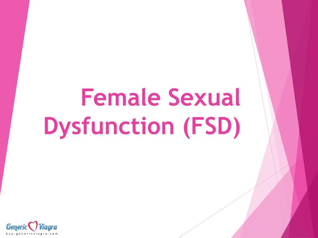 female sexual dysfunction fsd