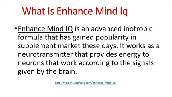 Enhance mind IQ reviews | Enhance mind IQ Pills