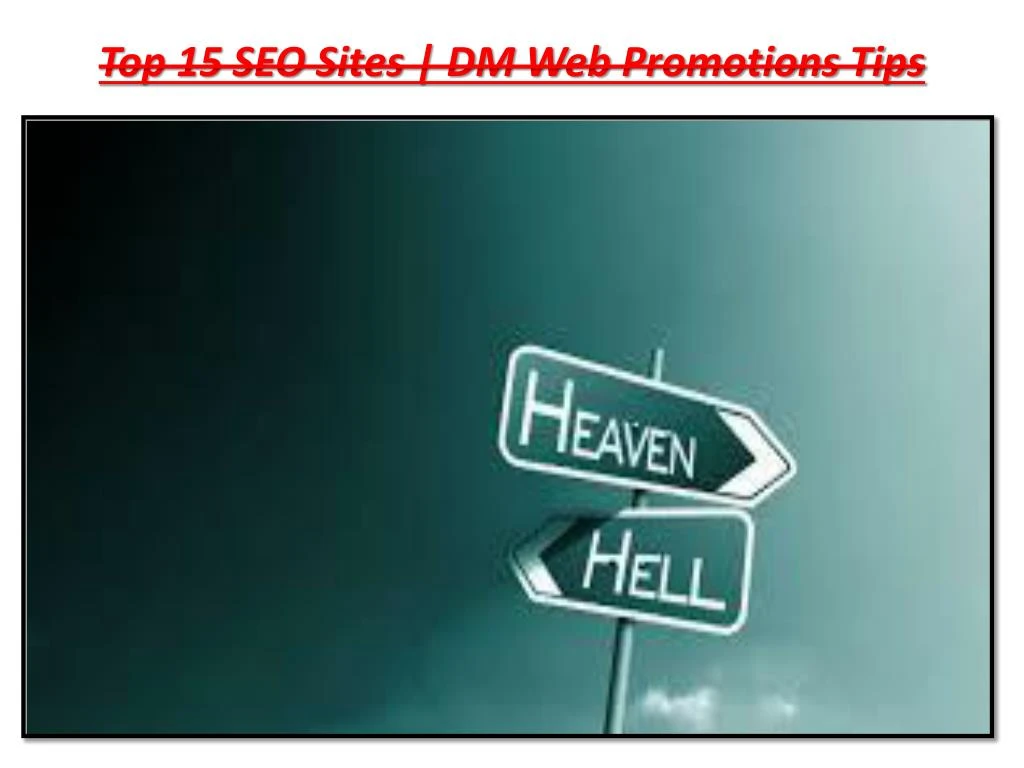 top 15 seo sites dm web promotions tips