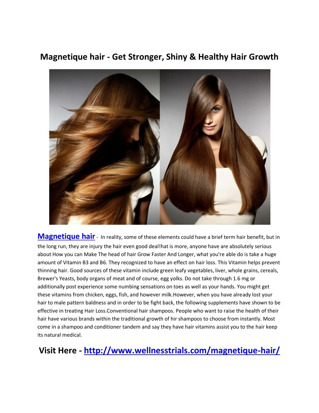 magnetique hair get stronger shiny healthy hair