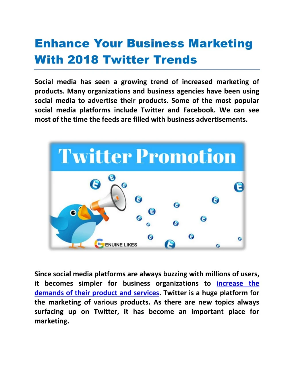 enhance your business marketing with 2018 twitter