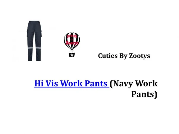 Hi Vis Work Pants (Navy Work Pants)