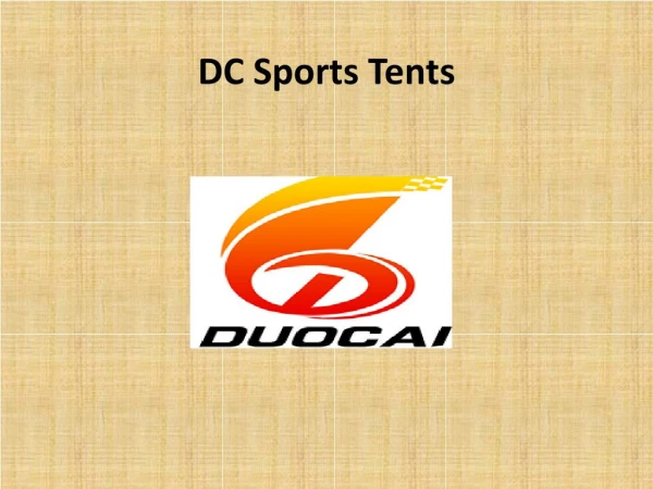 DC Sports Tents For Sale In USA