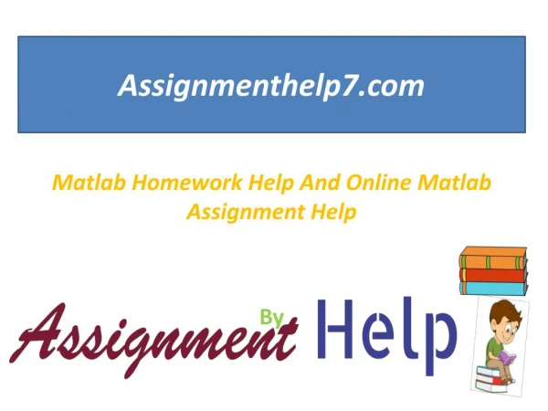 Matlab Homework Help And Online Matlab Assignment Help