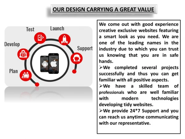 OUR DESIGN CARRYING A GREAT VALUE