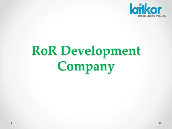 Need for ror app development and Ruby on Rails devlopers | Laitkor Info Solutions