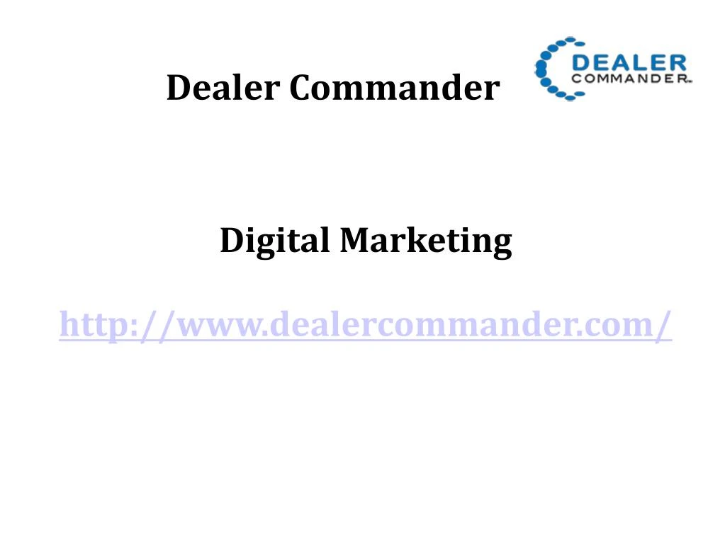 digital marketing http www dealercommander com