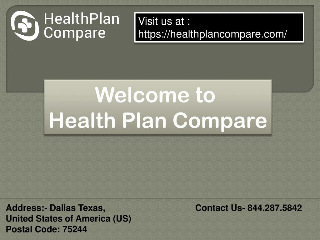 visit us at https healthplancompare com