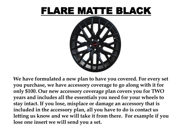 GWG Wheels. Flare Matte Black.
