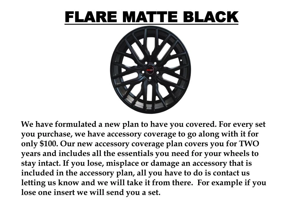 flare matte black