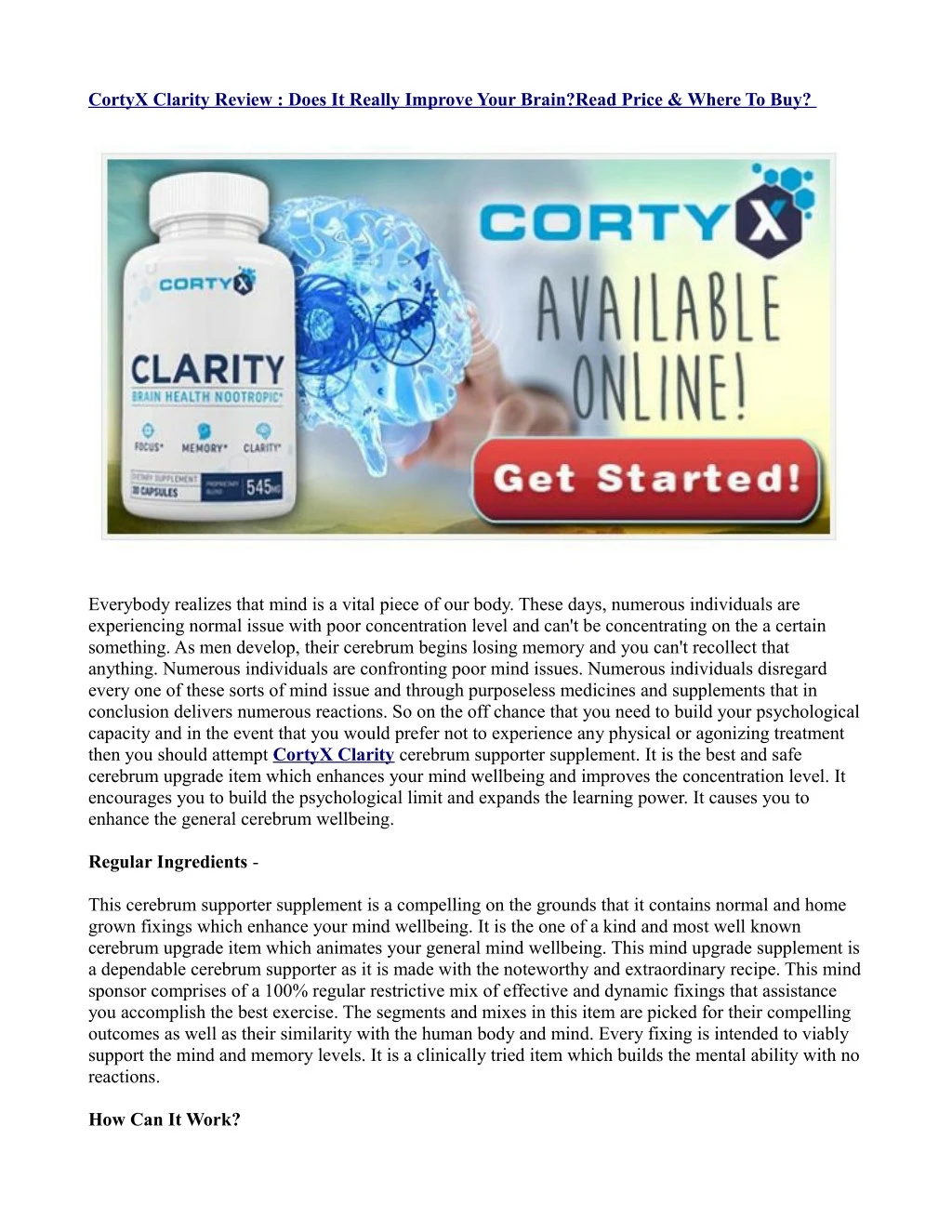 cortyx clarity review does it really improve your