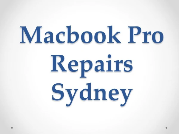 macbook pro repairs sydney