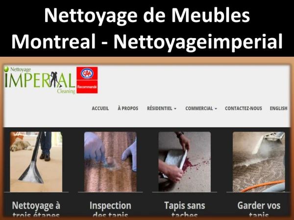 Nettoyage de Meubles Montreal - Nettoyageimperial