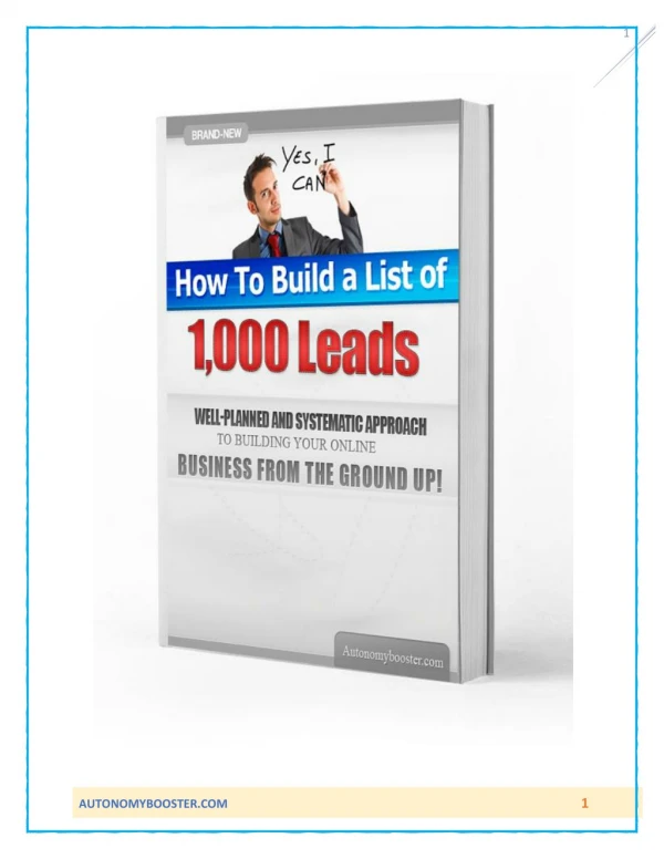 How to Build a List of 1000 Leads