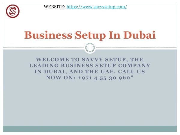 Business Setup In Dubai Savvy Setup
