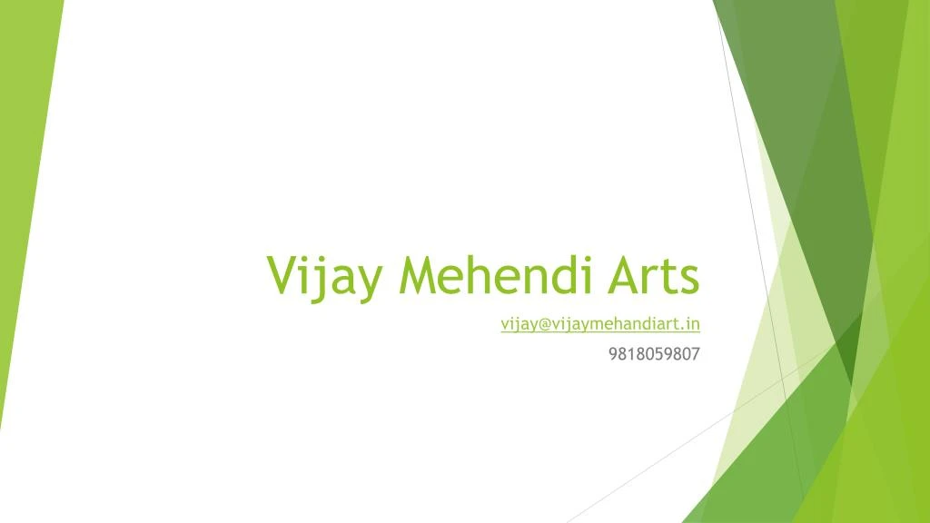 vijay m ehendi arts