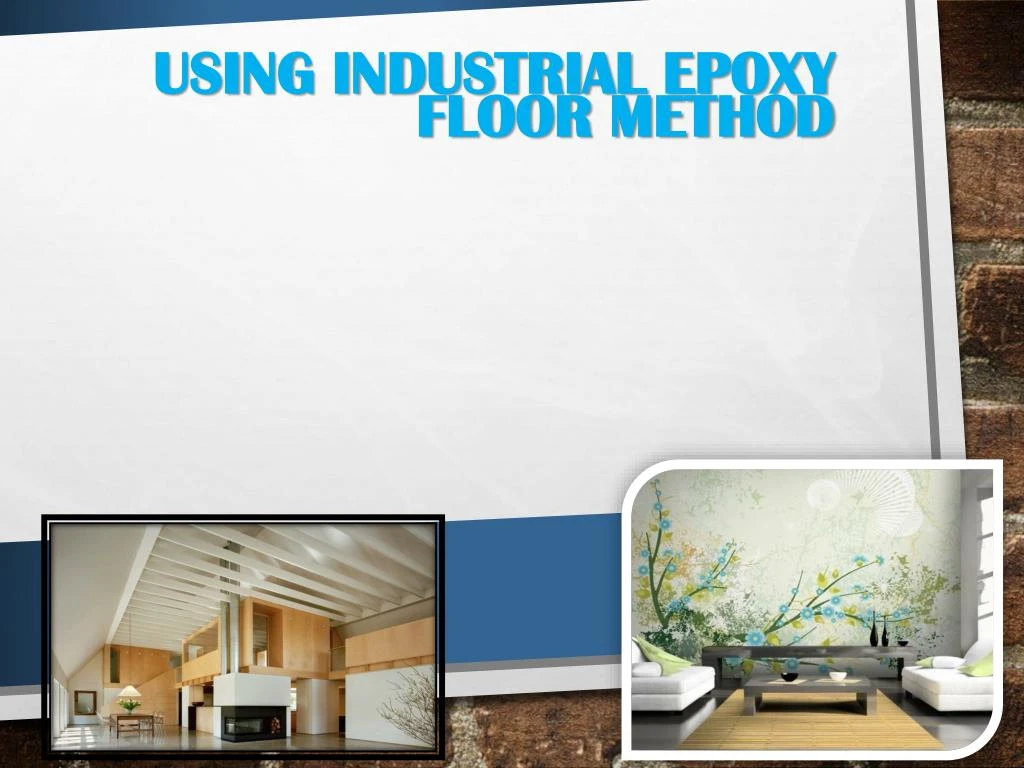 using industrial epoxy floor method