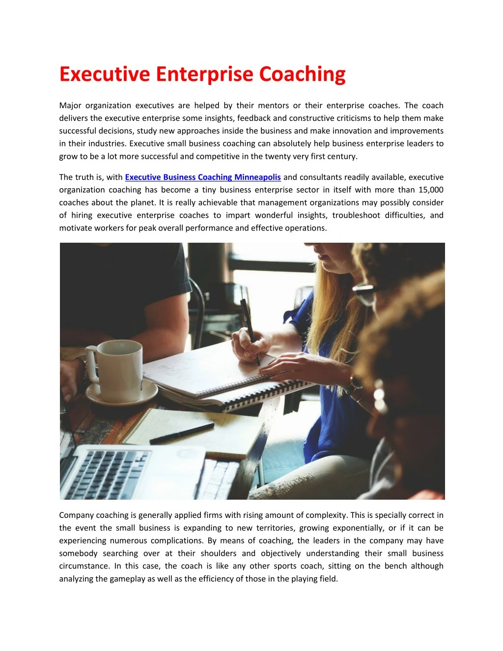 executive enterprise coaching