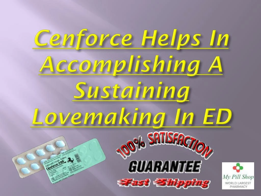 cenforce helps in accomplishing a sustaining lovemaking in ed