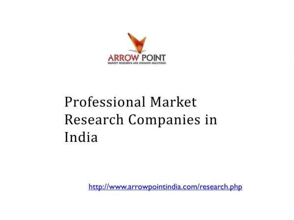 Best and Professional Market Research Companies in India
