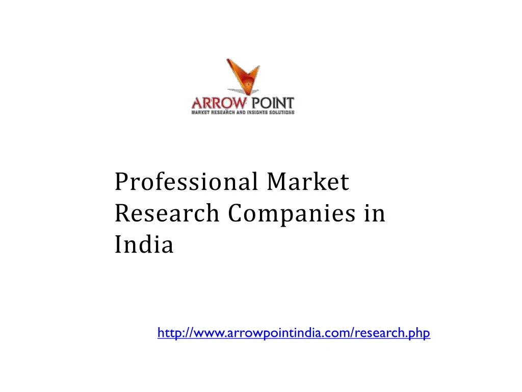 professional market research companies in india