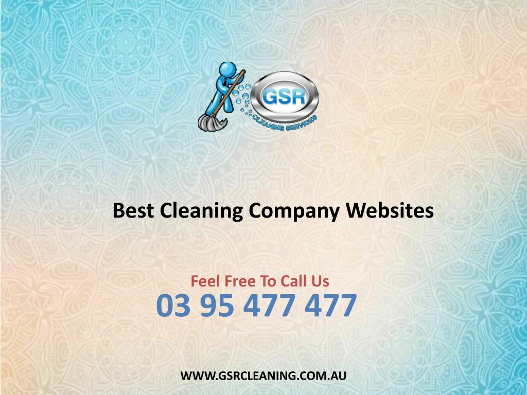 best cleaning company websites