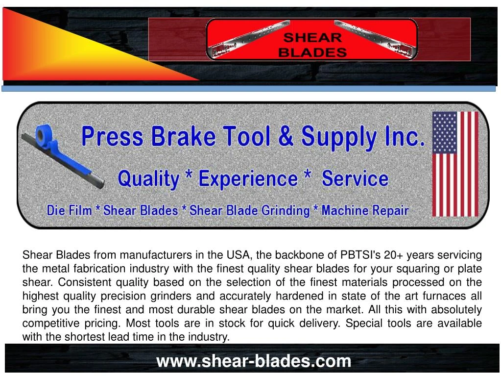 shear blades from manufacturers